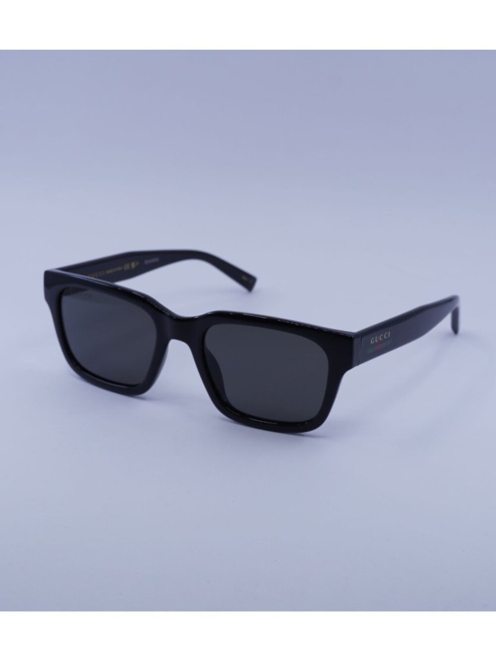 Gucci GG1857S 005 Sunglasses Black Rectangle Frame, Polarized Lenses